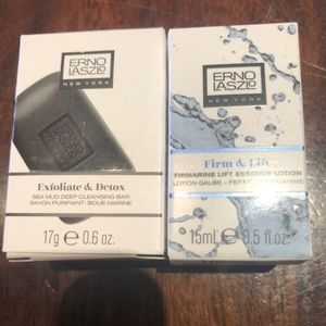 Mini cleansing bar with mini lotion